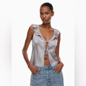 Aritzia | Tonka Satin Blouse